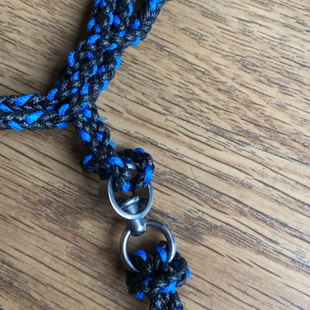 Eight Strand Round braided Loop Leash with Swivel for Falconry Ready to Use