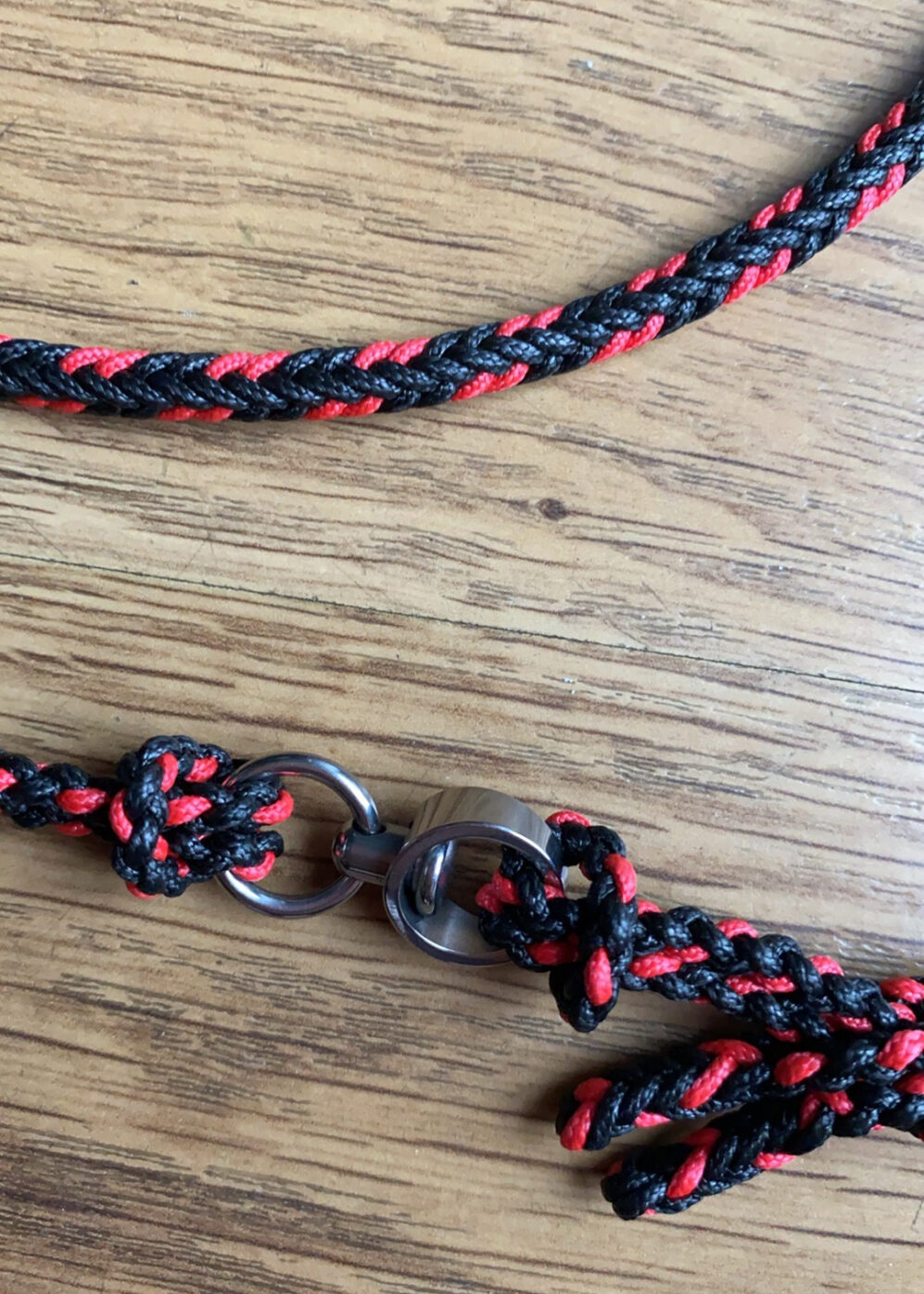 Eight Strand Round braided Loop Leash with Swivel for Falconry Ready to Use