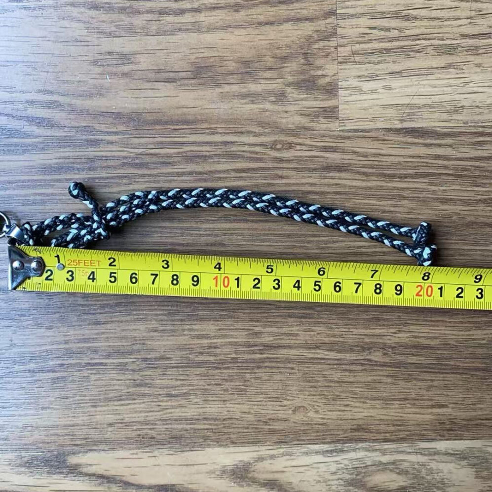 Eight Strand Round braided Loop Leash with Swivel for Falconry Ready to Use