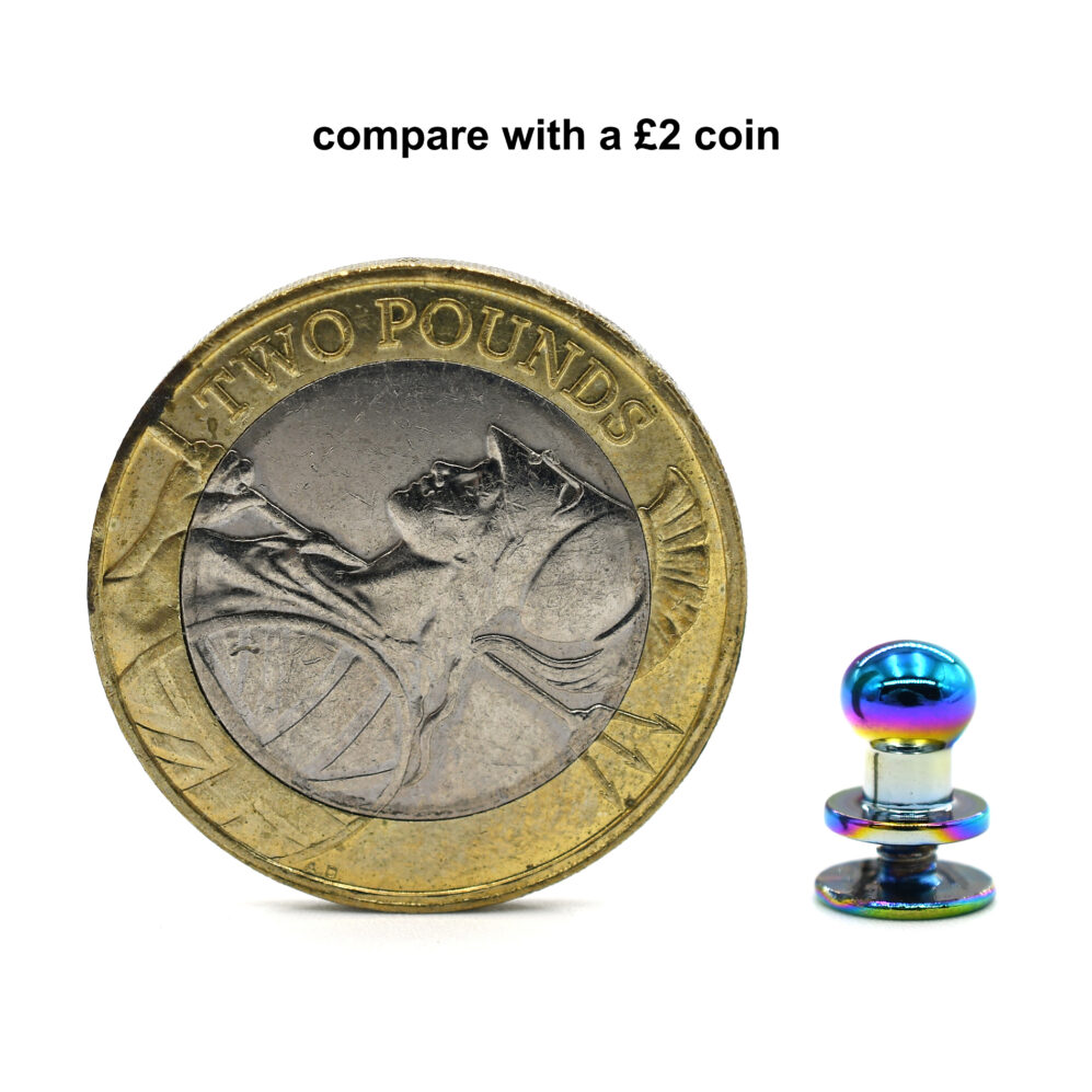 Silmen's DIY Shop provides Quality Sam Browne Button Stud Screw Rivets as reliable decorations for leather work such as bags and belts, etc.